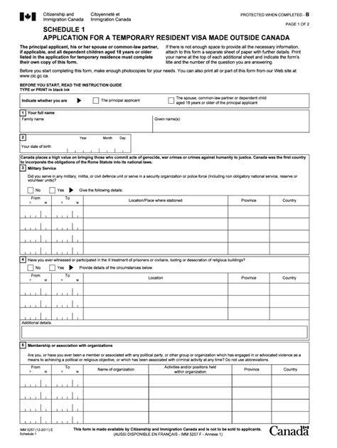 formulaire imm 5257|Télécharger des documents.